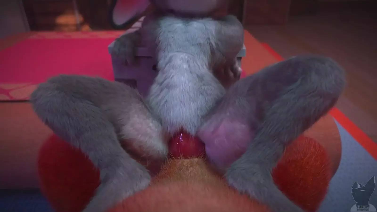 Two cum furries sharing an familiar moment with vaginal insertions